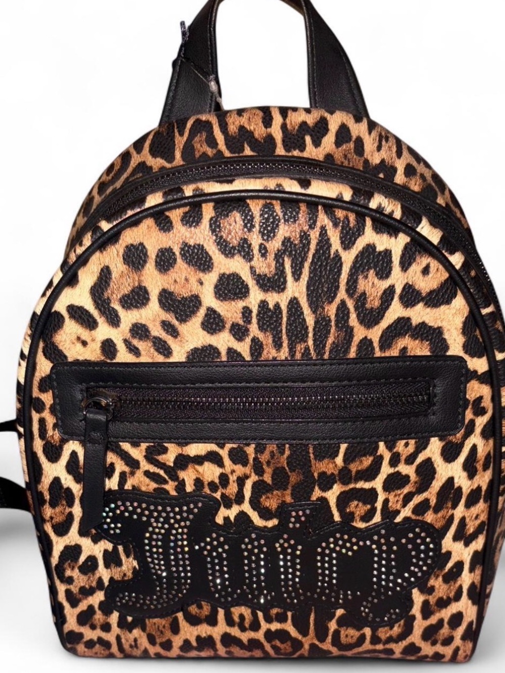 Leopard Print juicy Backpack - Brown